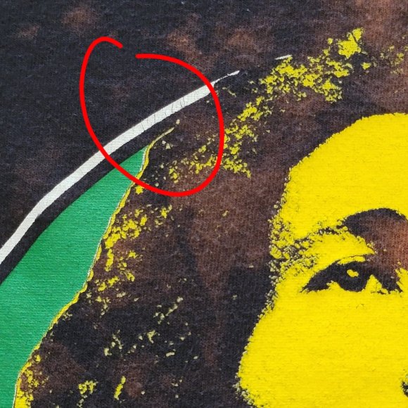 Zion Rootswear Bob Marley Custom Bleached Graphic Tee - Picture 8 of 13